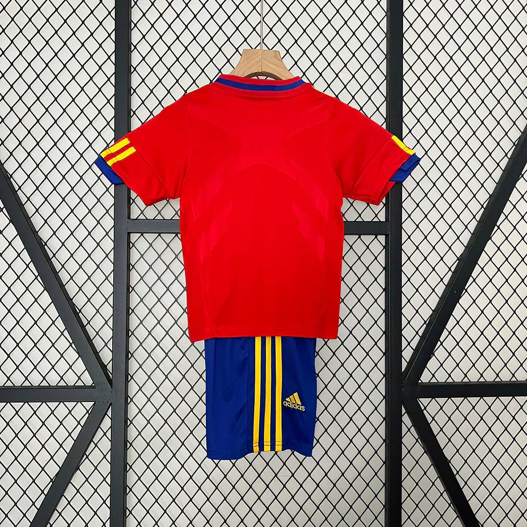 2010 Retrò Spagna Maglia Locale Taglia Bambino