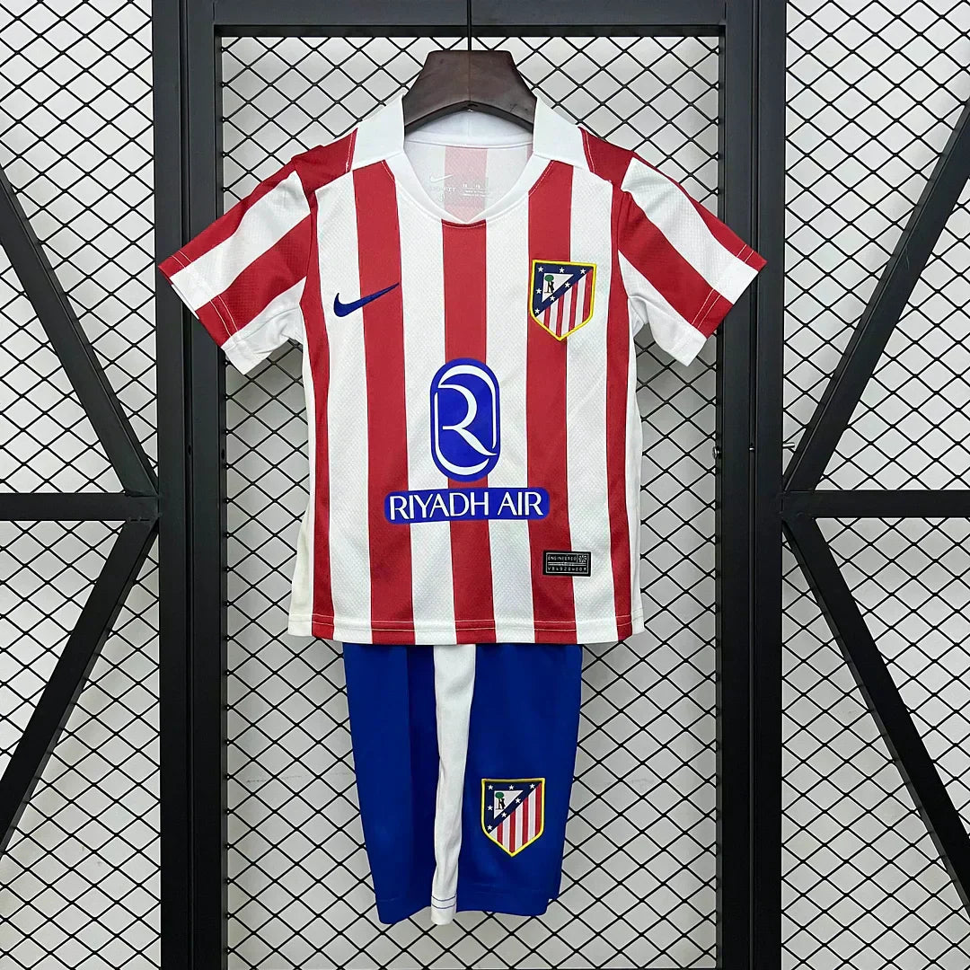 2025/2026 Kit Casa Atletico Madrid Taglia Bambino