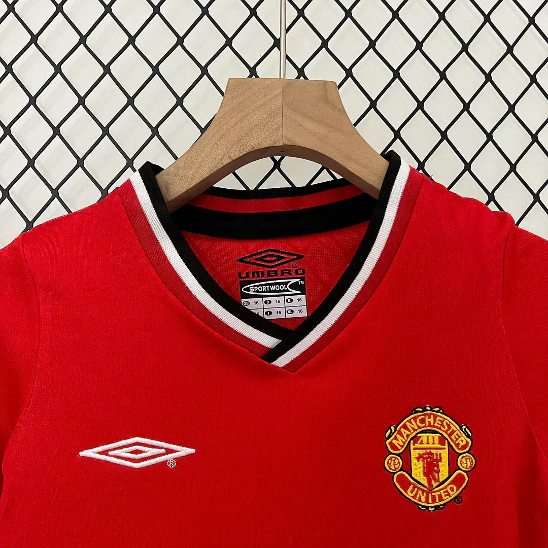 2000/2002 Maglia Manchester United Home Taglia Bambino