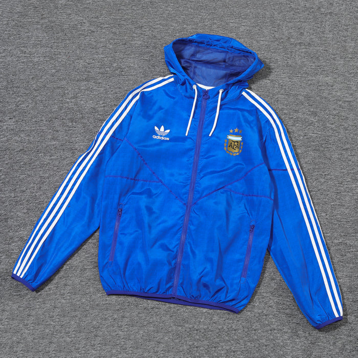 Giacca a vento Argentina blu e blu scuro