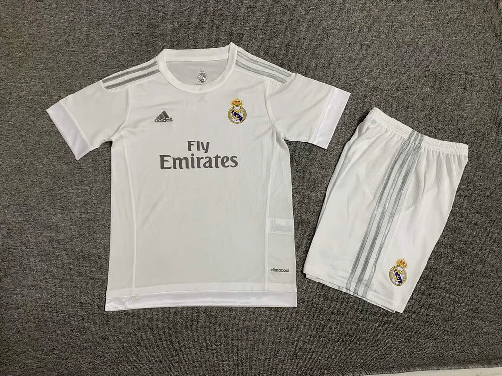 2015/2016 Maglia Retro Real Madrid Home Taglia Bambino