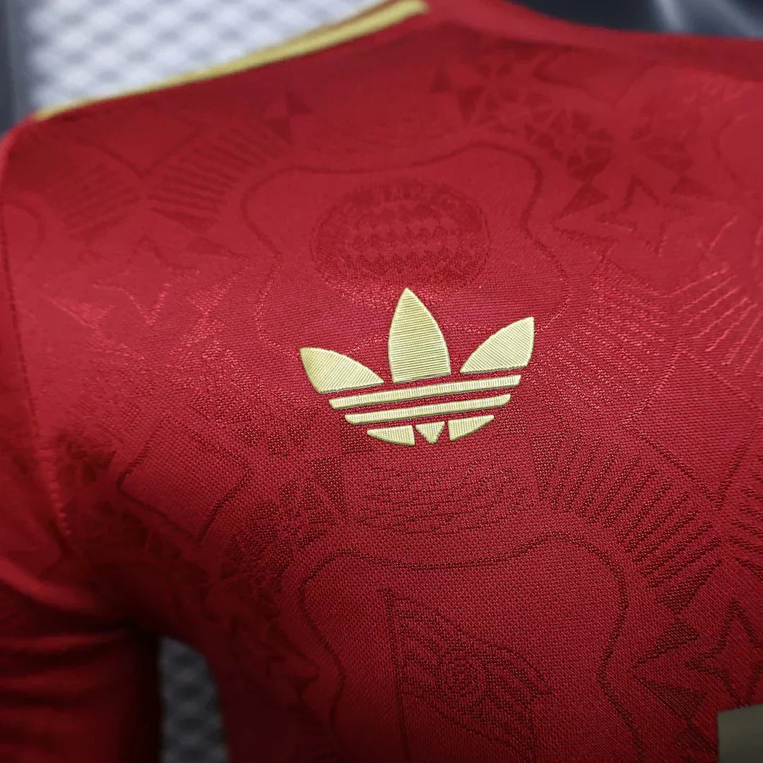 Bayern Munchen 2025/2026 125th Aniversario Edition Red Manga Larga