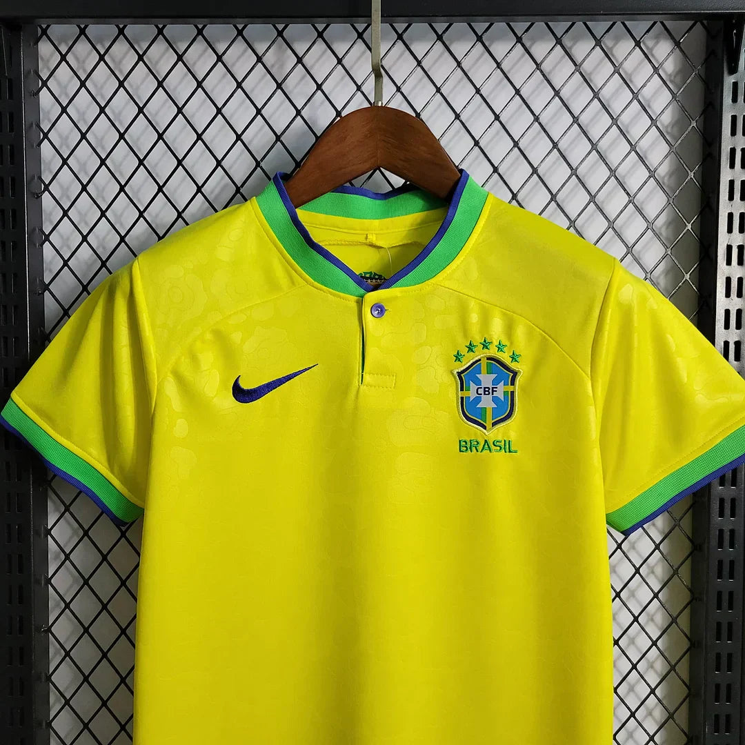 Mondiali 2022 Brasile Home Taglia bambino