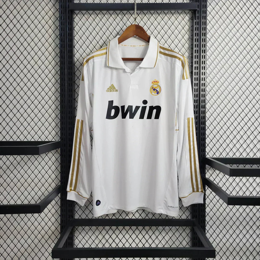 2011/2012 Retro Real Madrid Local Manga Larga