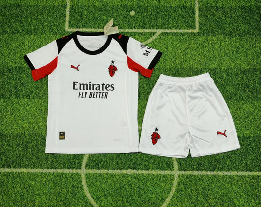 Kit Trasferta AC Milan 2025/2026 Taglia Bambino
