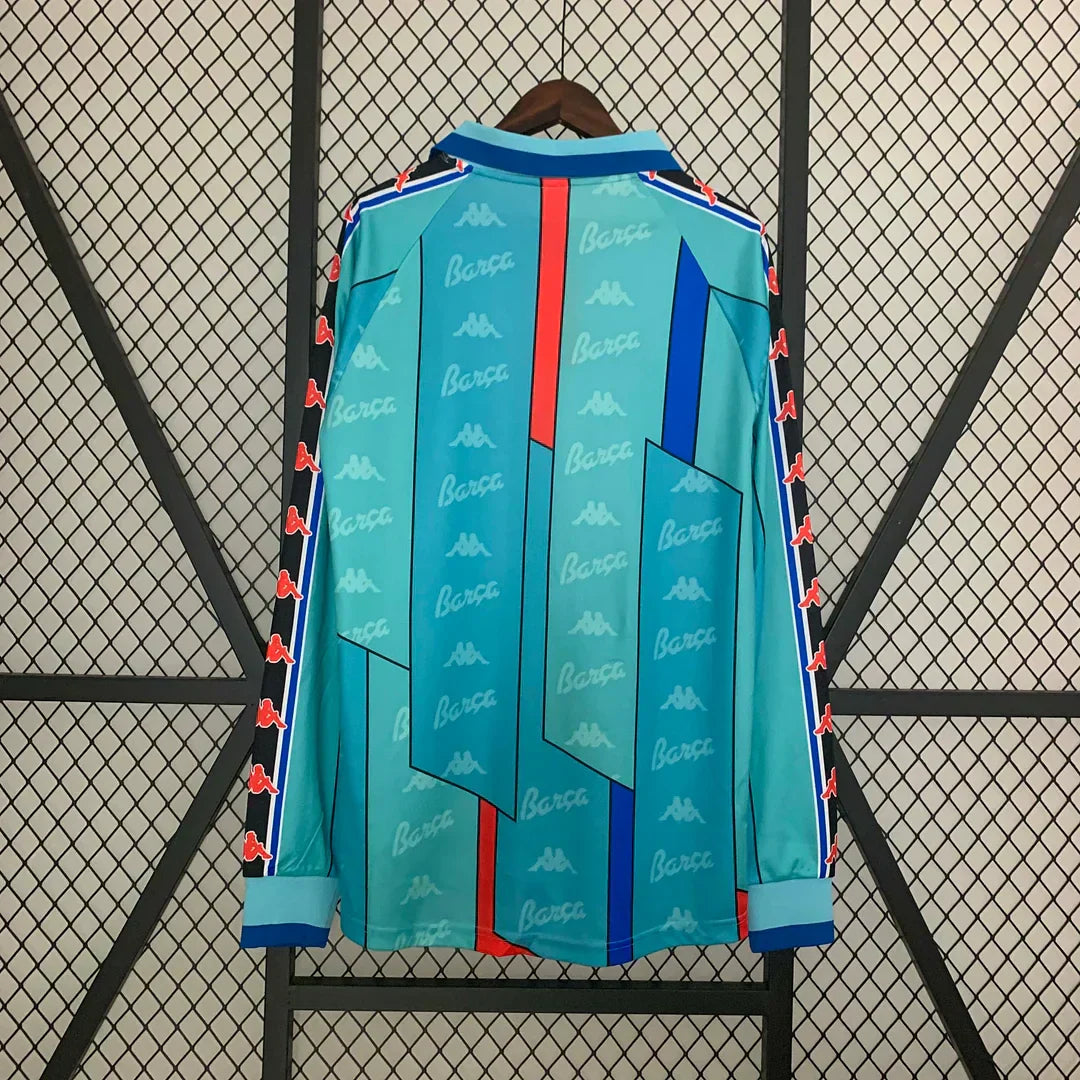 1995-1997 Retro Barcelona Visitante Manga Larga