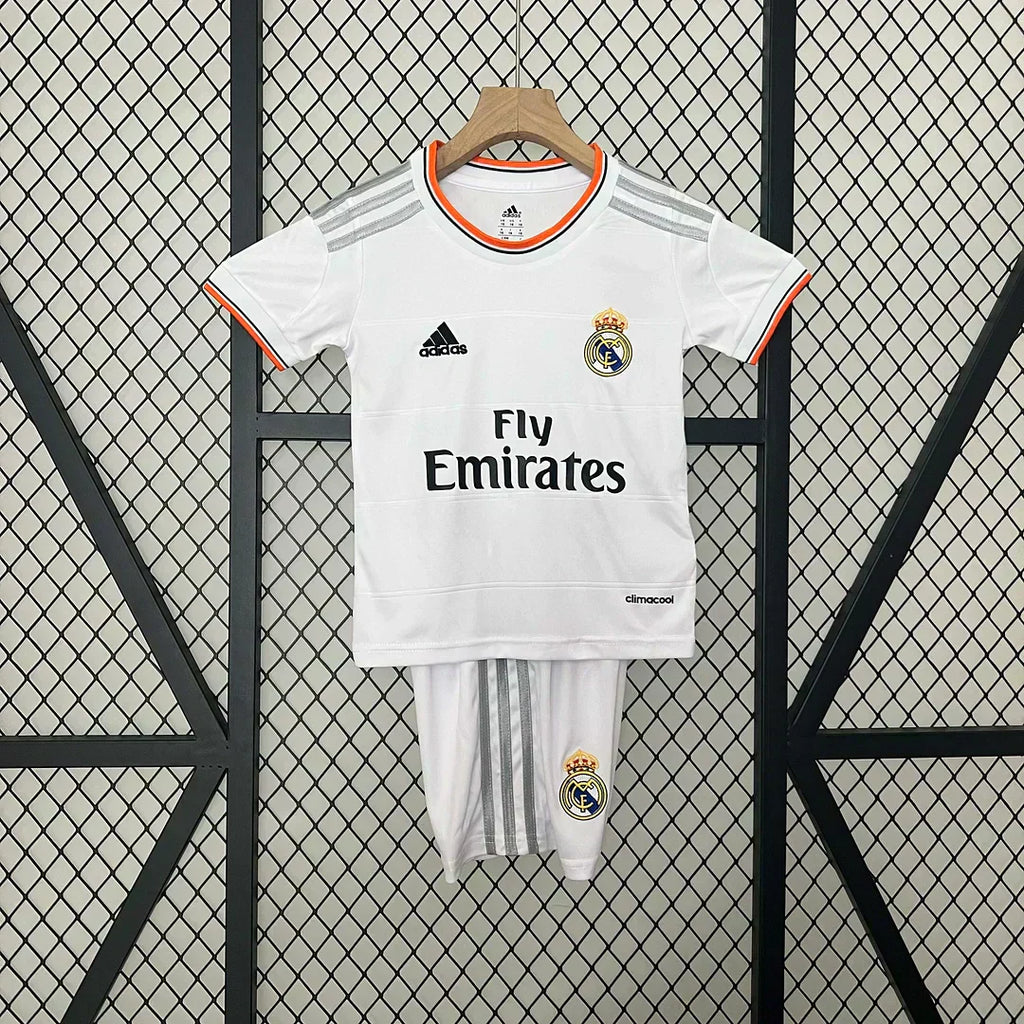 Kit da casa Retro Real Madrid 2013/2014 Taglia Bambino