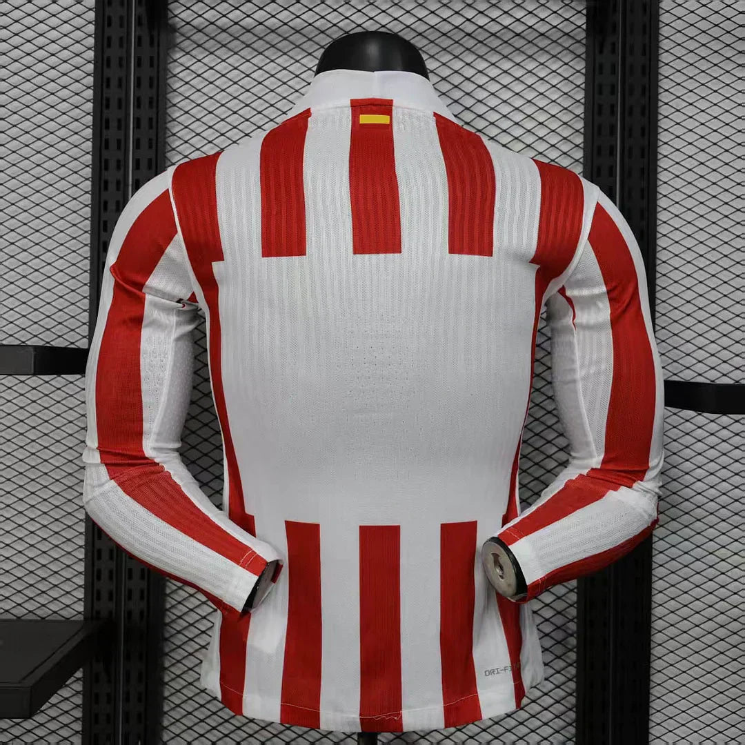 2025/2026 Atletico Madrid Home Long Sleeve