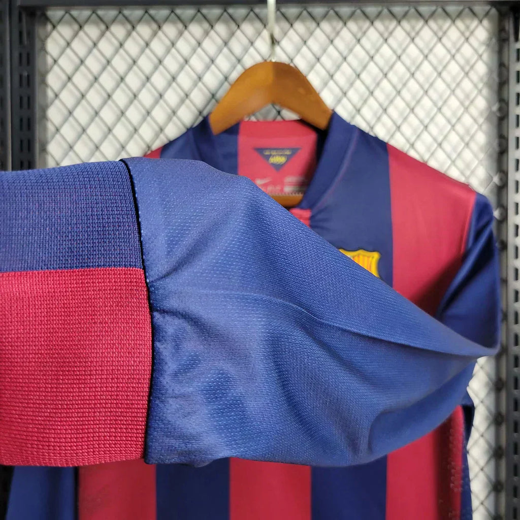 2014-2015 Retro Barcellona Maglia Casa Maniche Lunghe