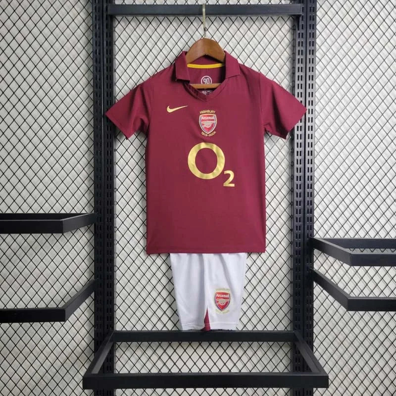 Arsenal 2005-2006 Kit Casa Taglia Bambino
