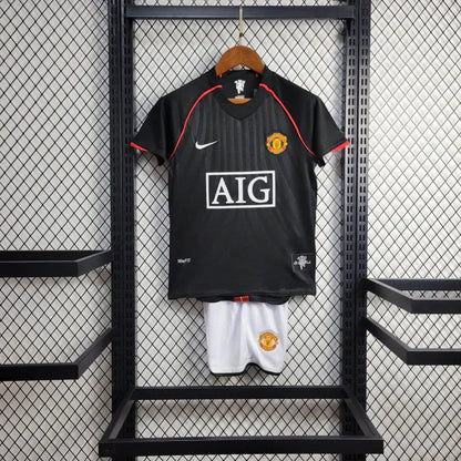 Manchester United 2007/2008 Black Kids Size